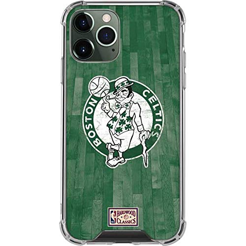 Skinit Clear Phone Case Compatible with iPhone 12 Pro - Officially Licensed NBA Boston Celtics Hardwood Classics Design