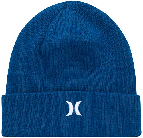 Hurley Men's Winter Hat - Icon Knit Cuffed Beanie for Men - Skull Caps for Men
