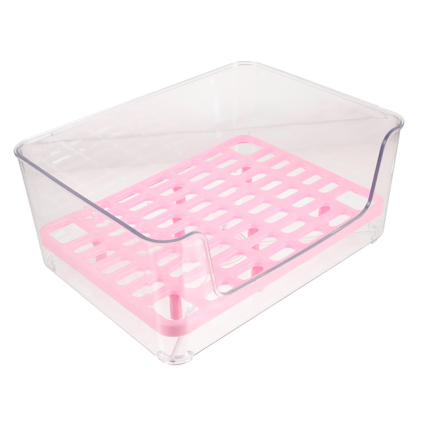 COLLBATH Acryl Katzentoilette mit Erhöhtem Rand Spritzgeschützt Leicht zu Reinigen für Katze und Kätzchen zum Stubenreinigen