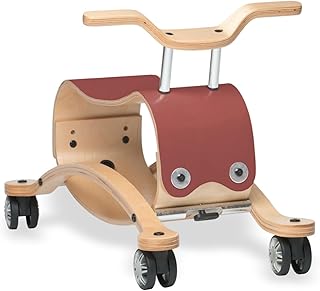 Wishbone Flip 2in1, Wooden Rock & Roll Toy, Ages 1 to 5 Years (Vintage Red)