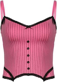 トップス VINTAGE RIBBED CORSET TOP_SLEEVELESS 51G65ziPeYL._AC_SY350_QL65_.jpg