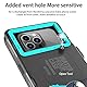 ShellBox wasserdichte Handyhülle 7.0 Zoll Unterwasser Wasserfeste Handy Wasserschutzhülle Handytasche Wasserdicht Schwimmen Baden Compatible für iPhone 16 15 Pro 14 13 15 16 Pro Max Samsung S23