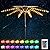 Frienda Patio Umbrella String Lights, 104 Bright LEDs 16 Colors 4 Modes USB Battery Operated Cordless Umbrella Light, Remote Control Waterproof Outdoor Pole Lights for Patio Umbrellas Camping Tents