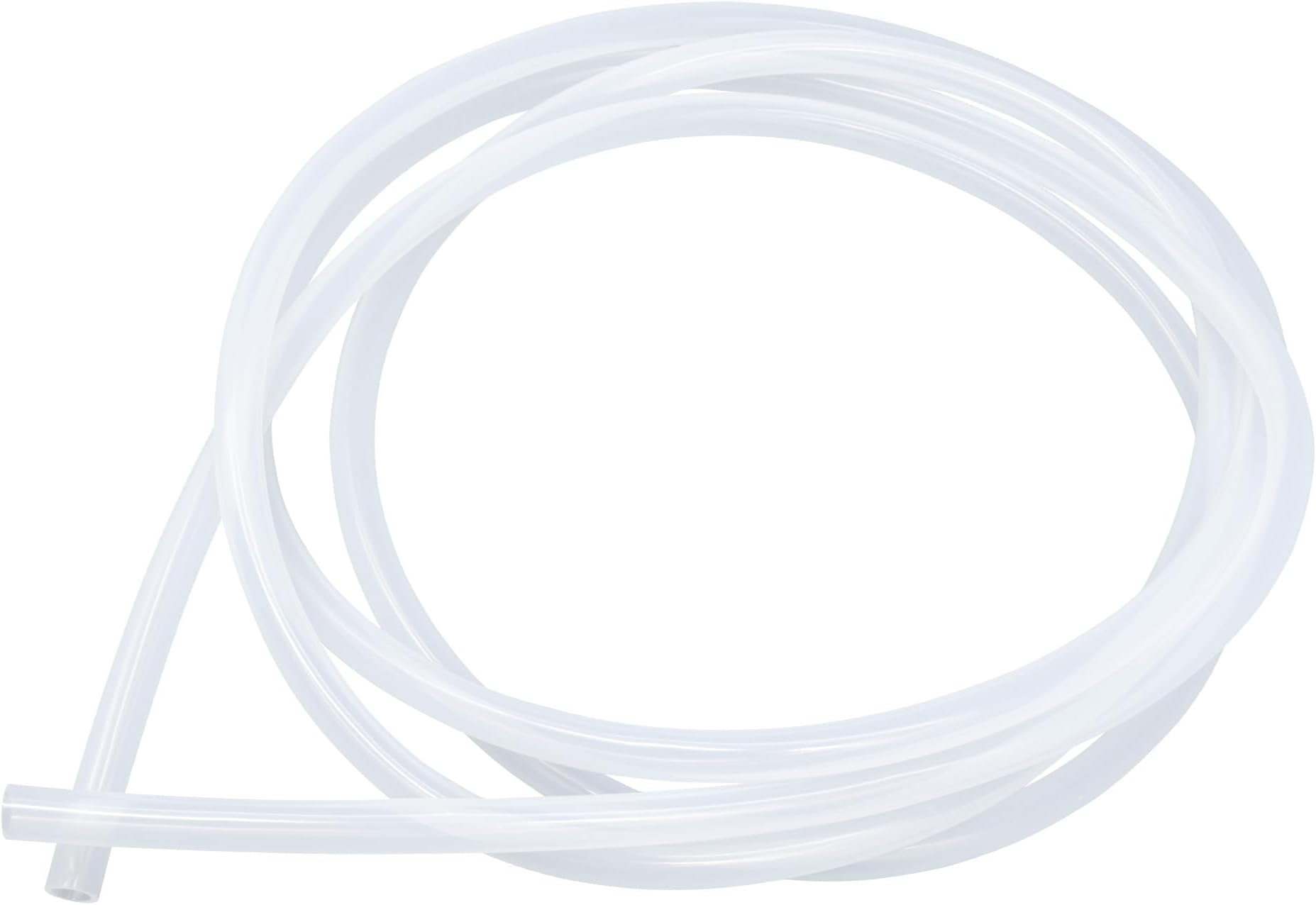 Transparent Silicone Tube, Food-Grade Hose, Size 8.0mm x 12.0mm, Length 2.5m (8.2ft), Thickness 2.0mm, Flexible Rubber Silicone Tubing for Air/Water Pipes