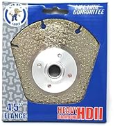 Bad Dog Tools 4.5” Flange Handi Disk Deux (HDII) Diamond Wheel for *Flush* Grinding, Sanding, and...