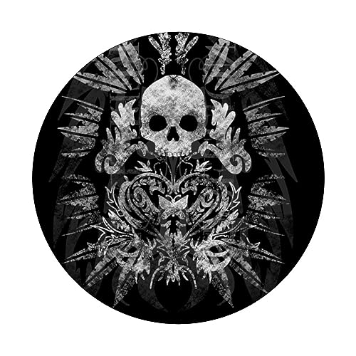 Aesthetic Y2k Fairy Wings Skeleton Alt Grunge Trashy Mcbling PopSockets Swappable PopGrip, Black - Image 3