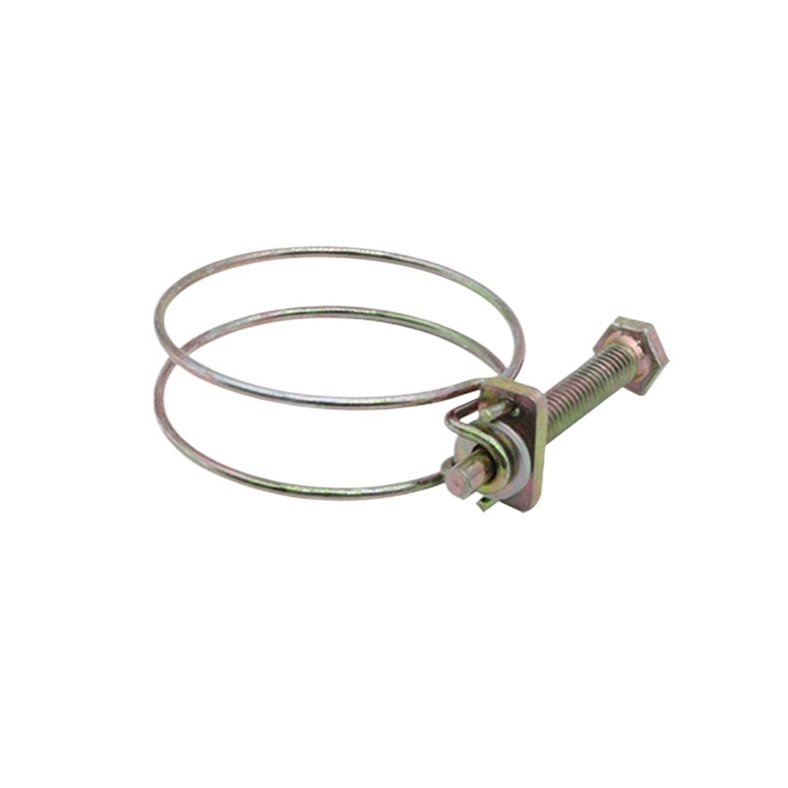 Double Line Hose Clamp 10Pcs Adjustable Pipe Clamp Double Wire Hose Clip Plumbing Fastener Hardware12 Sizes(16-19mm)