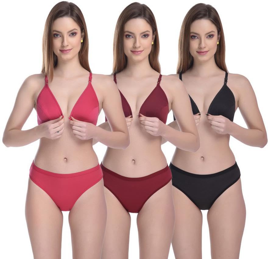 Lingerie Set Multicolor Front Open SET-34 Bra & Panty Set Multicolour-picture-44