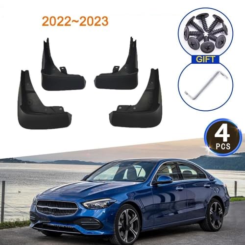 Bavettes Voiture 4X Mercedes Classe C W206 - Finis les éclats de peinture et la boue sur les ailes