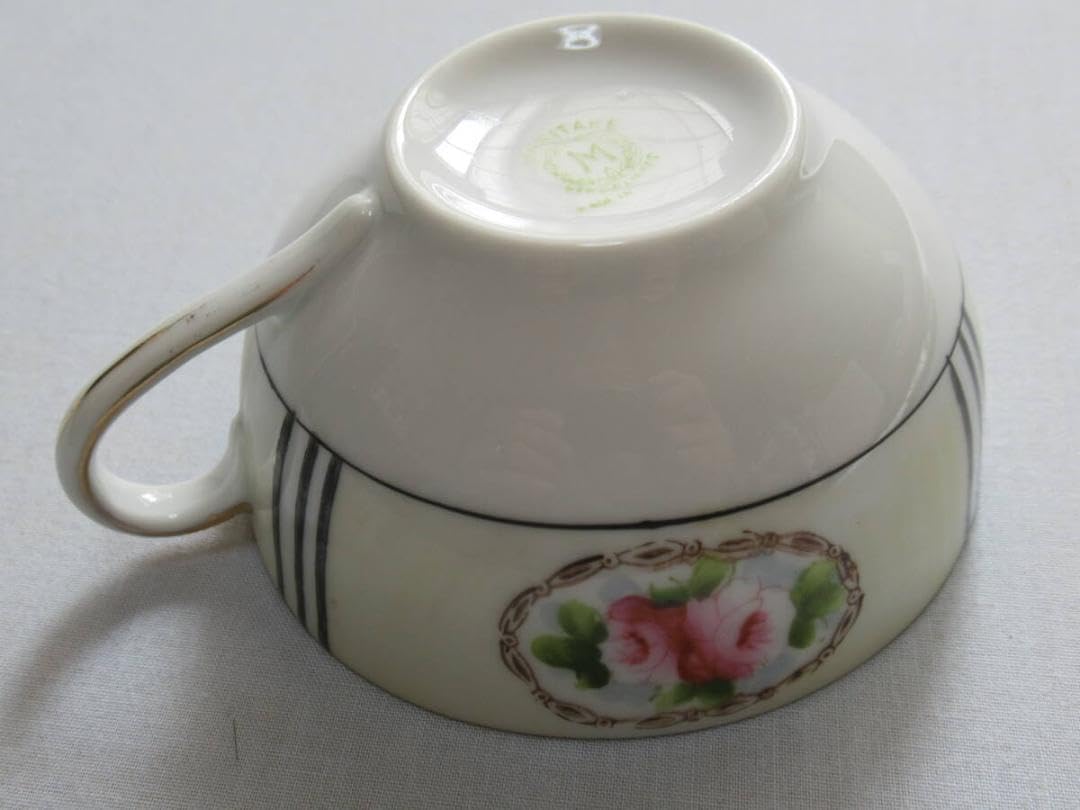 ◆美品 大正後期 定価4万！オールドノリタケ 金彩金盛 薔薇 カップ＆プレート 大正後期 定価4万 オールドノリタケ 金彩金盛 薔薇 カップ プレート