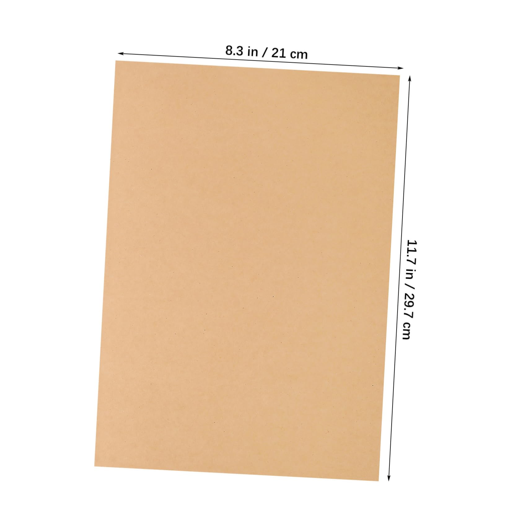 100pezzi Carta Kraft Per Crafting Scrapbooking e Progetti Fai Da Te Carta Marrone Resistente e Versatile Perfetta Per Stampa e Disegno