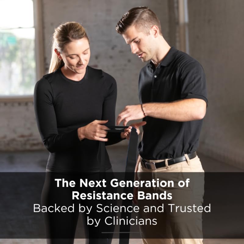 Miniatura 6 de Cinta de resistencia TheraBand CLX con bucles consecutivos, sin látex, cinta profesional para terapia física, pilates del tren inferior, rutinas de