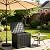 MAKE CHANGES Outdoor Storage Box,30 Gallon Deck Box Outdoor Storage Bench Outside Waterproof Resin Storage Bench, Lockable Patio Cushions, Garden Tools Storage For Furniture, UV Resistant(Black)