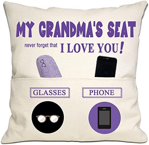 Grandad Grandfather Grandpa Gifts Presents Grandad Cushion Cover Throw Pillow Cover with 2 Pockets for Grandad Birthday Gifts Thanksgiving Father's Day (grandad-1)