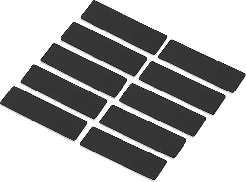 PATIKIL Kit de etiquetas de nombre grabadas de 273 x 078 pulgadas 10 esquinas redondas con alfiler etiqueta de nombre personalizada para oficina