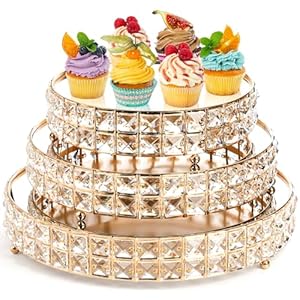 Goaste 3 Pack Crystal Cake Display ...