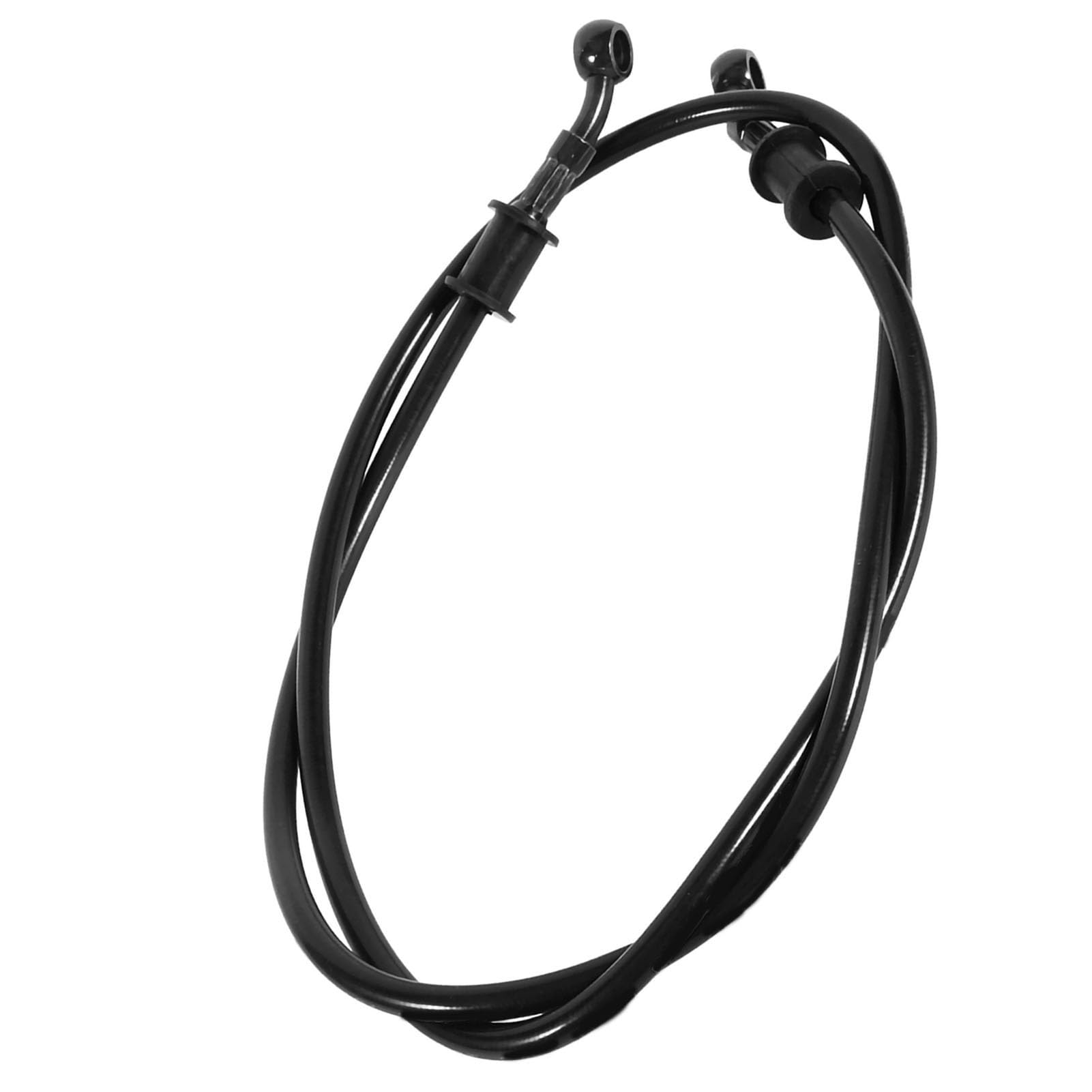 Tubo Flessibile Olio Freno Moto 50-120 cm - Frizione Motociclo in Acciaio Intrecciato per Dirt Bike (Nero 900mm)
