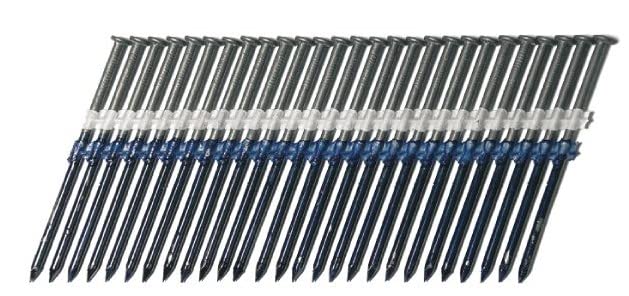 Bandes d'ongles en plastique NK20 20° blanche de 3.8 x 100 mm anti-enrayement