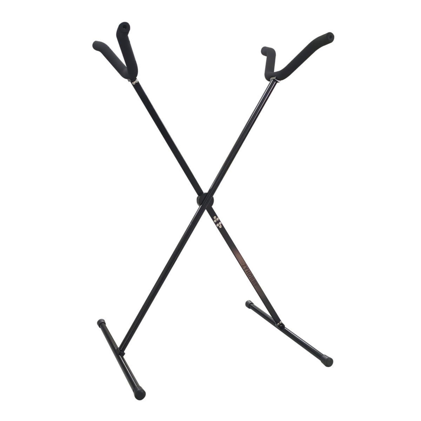 Supporto in Alluminio con Protezioni Multifunzionale Supporto Pieghevole Portatile Espositore per Hobbisti, Esposizione, Banco da Lavoro, Officina , Nero