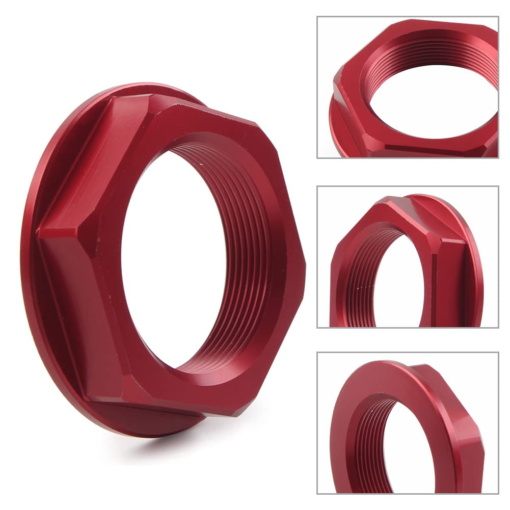 FSFY 1 PCS Rouge Universel CNC Moto Triple Arbre Écrou de Tige de Direction