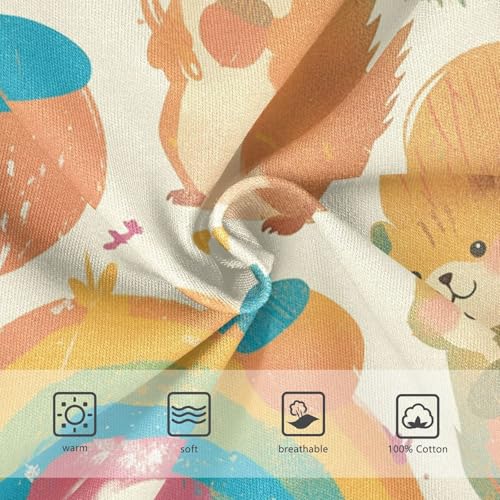 visesunny Boys Cotton Underwear Squirrel Pinecone Childish Printed Toddler Soft Training Briefs Size 2T-8Y for Kids4