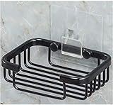 Bearstar 2-Pack Metal Soap Dish Soap Holder for Bathroom Kitchen,No Drilling Wall Mounted,Aluminium