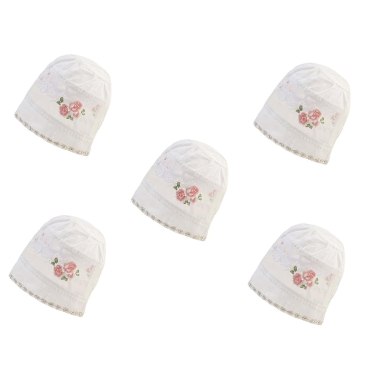 Ipetboom 5piezas Sombrero para Bebés Gorro De Protección UV Infantil Bonnet De Verano para y Diseño Vintage Material Transpirable y Color