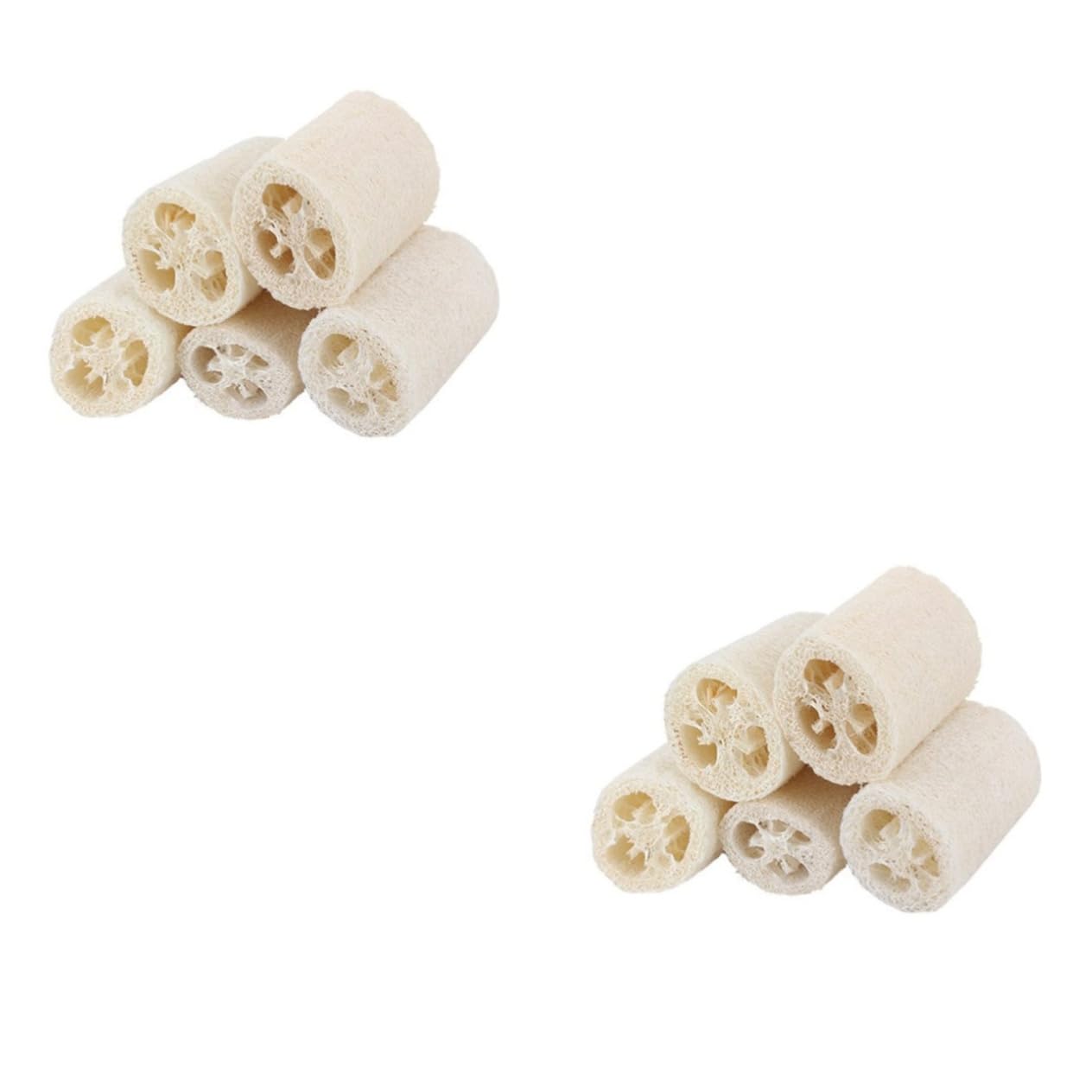 Housoutil 10piezas Esponjas De Ducha Natural De Luffa De Exfoliantes Para Cuerpo Para Baño y Limpieza Del