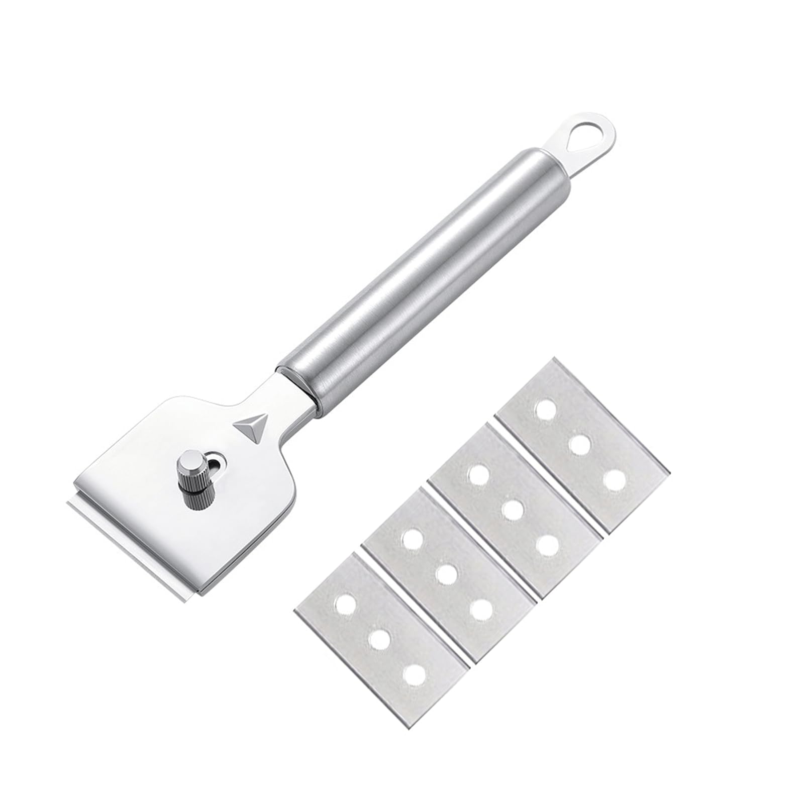 Ainiv Grattoir Plaque Vitrocéramique Avec 20 Lames De Rechange, Grattoir De Nettoyage Multi-usages Pour Gratter Les Étiquettes, Décalcomanies, Autocollants, Calfeutrage, Adhésif, Rose