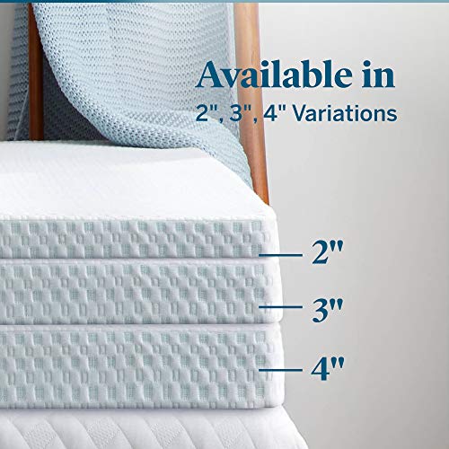 Lucid 2 Inch Mattress Topper Cover Full – Cover For Mattress Topper - Mattress Topper Cover With Zipper – Twin Mattress Cover - Cover Only #TOP3