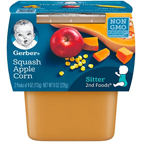 Gerber Baby Food 2nd Foods Blends, Apple Avocado Puree, Natural & Non