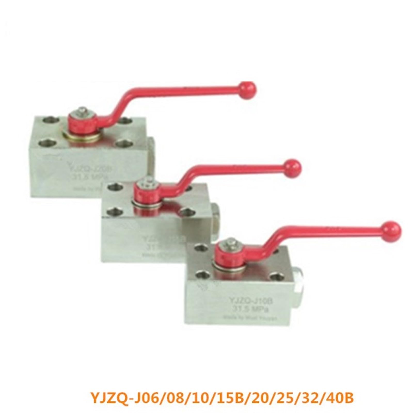 Válvula de bola hidráulica de alta presión for YJZQ-J06 08/10/15B/20/25/32/40B de acero al carbono(YJZQ-H40B)