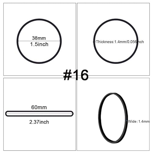 Amuu Rubber Bands Assorted Size 64 Rubber Band 50 Pcs Black Size 33 Rubber Bands 100 Pcs,100 Pcs Size 16 Small Rubber Bands For Office Supplies Home Money File Folders Strong Elastic Rubber Bands #TOP3
