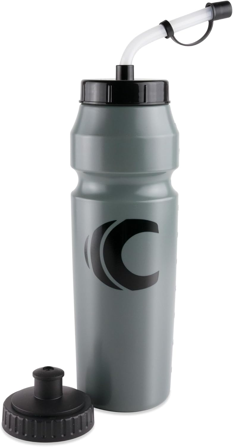 1 Liter Sports Water Bottle with Straw & Squeeze Lid, BPA