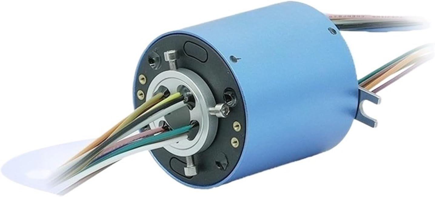 1pcs Electric Slip Ring Hollow Via Conductive Slip Ring High Speed Rotary Joint Motor Bus Ring(PURPLE)