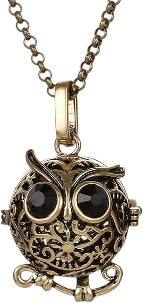 New 2026 Popular Multi Styles Hollow Vintage Necklace Jewelry Music Ball Pregnancy Bell Aroma Essential Oil Locket Pendant Fashion Accessories Creative Gift