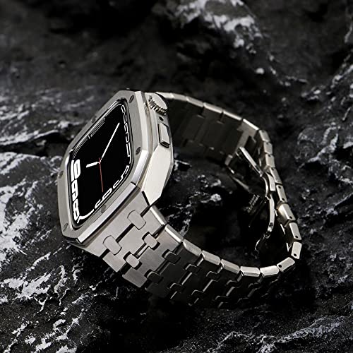 Kit modification Apple Watch Series 7 45mm bracelet acier - 5