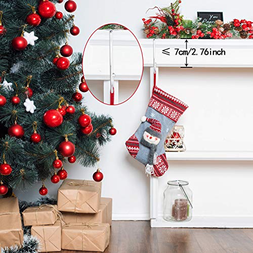 image for Boao Christmas Stocking Holder Metal Hook Hanger Christmas Safety Hang
