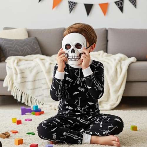 Image of PATPAT Toddler & Kids Pajama Sets with Bamboo Viscose, Snug Fit Pjs for Girls, All-Season Comfort Sleepwear, Ages 2-12 Years