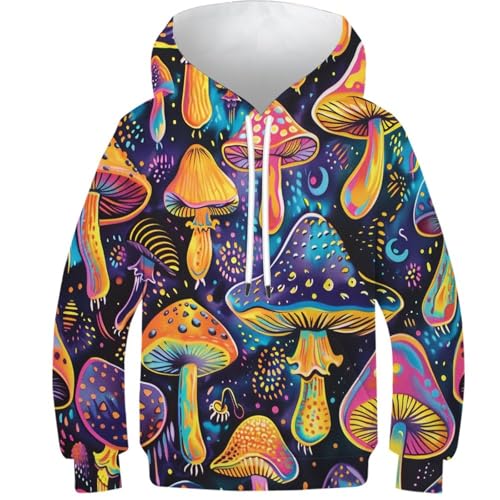 Sweat champignons 3D ado pour rester au chaud avec style