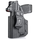 WARRIORLAND IWB Kydex Holster Optic Cut, Compatible with Springfield Armory Hellcat with TLR6 Mounted, Inside Waistband Conceal Carry, Adj. Can & Posi-Click Retention, Left Hand