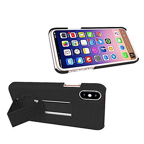 Verizon Shell And Holster With Kickstand For The Apple Iphone Xs / X - Black #TOP1