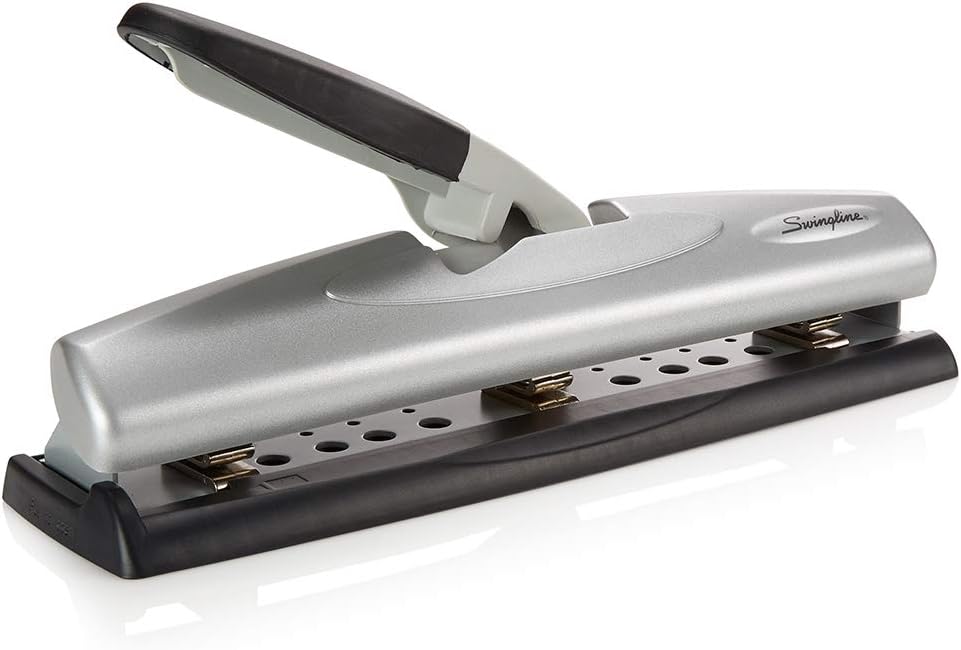 Swingline Hole Punch, Desktop Hole Puncher, 12 Sheet Punch