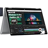 HP OmniBook X Flip 16' 2K Touchscreen 2-in-1 Copilot+ Laptop, AMD Ryzen AI 5 340, 16GB RAM 512GB SSD, Wi-Fi 6E, Bluetooth 5.3, Backlit Keyboard, 256gb 9H docking station, Windows 11 Pro, Meteor Silver