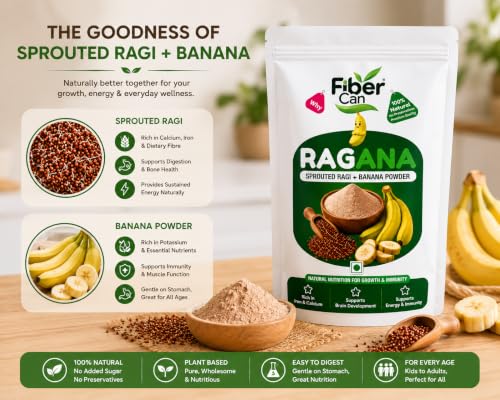 Image of Ragana Sprouted Ragi & Banana Nutrition Mix, 300g