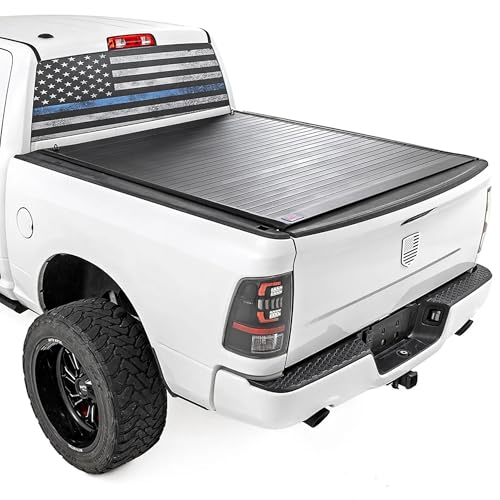 Rough Country Hard Roll-Up Tonneau Cover for Ram 1500 (2009-2018) & 2500 (2010-2026) - Aluminum Truck Bed Cover, Fits 5'7 Bed - image 1