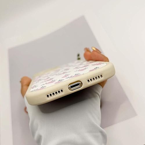 Miniatura 8 de Funda para iPhone 12, diseño estético de cuadrícula de flores rosas, diseño de preparación, para mujeres y niñas, funda de teléfono floral de