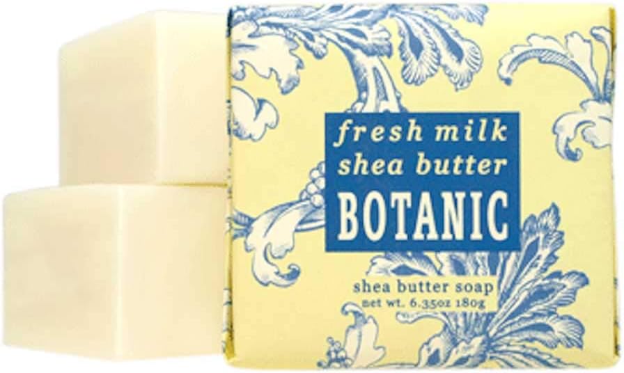 LIJA Greenwich Bay - 6oz Botanical Shea Butter - 3 Bar Soaps - Fresh Milk