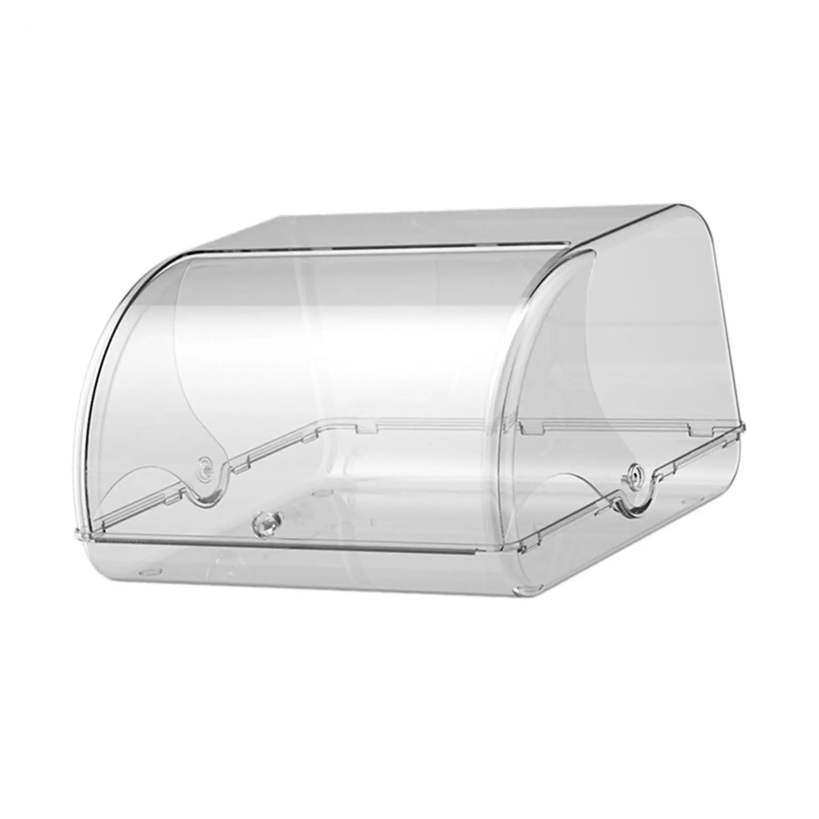 LUYSGBXR Bread Bin Bread Bin Holder Entrance Farmhouse Large Capacity Bakery Roll Top Portable Sundries Kitchen Counter Storage(Clear white)