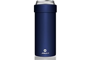Blue Steel 12oz Slim Can Cooler Insulated Koozie
